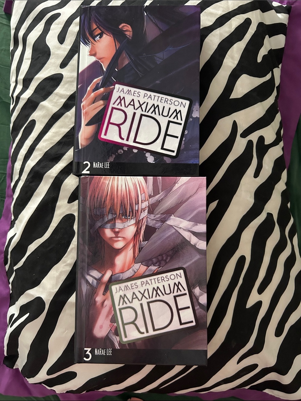 "Maximum Ride" Volumes 2 & 3 Manga-Style Paperback (Black/Purple)